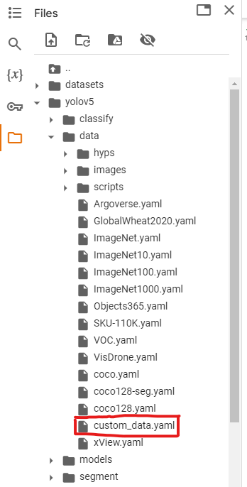 uploaded yaml